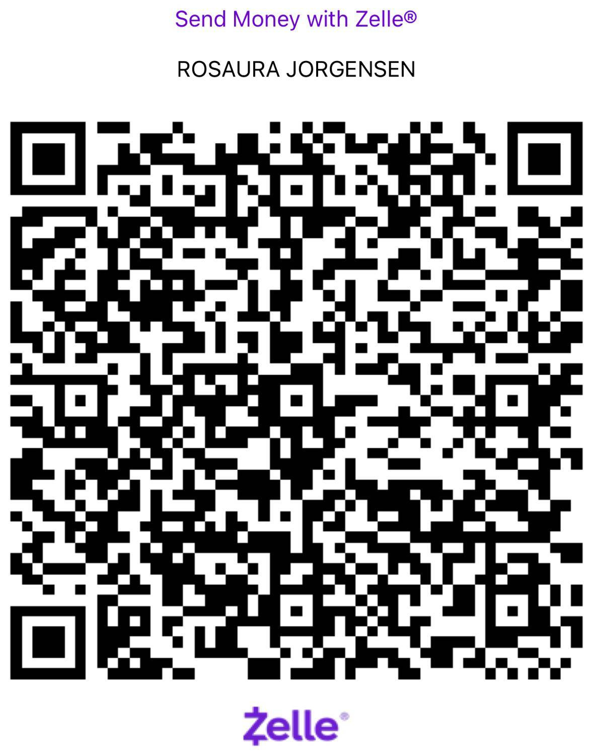 Rosaura (Rosie) official Zelle QR code
